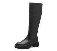 MARCO TOZZI Damen Hohe Stiefel ohne Absatz Kniehoch mit Plateau, Schwarz (Black), 40 EU