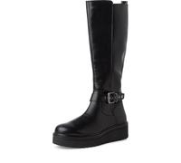 Marco Tozzi Stiefel Langschaft Biker für Damen, schwarz, Gr. 39 EU