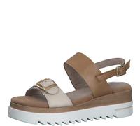 MARCO TOZZI Damen Keilsandale, Keilabsatz, weiches FEEL ME Fußbett, aus hochwertigem Leder, ideal für Business und Freizeit