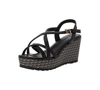 MARCO TOZZI Damen Keilsandale, Keilabsatz, weiches FEEL ME Fußbett, ideal für Business und Freizeit