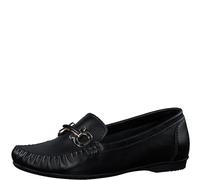 Marco Tozzi Damen, Leder, weiches Feel ME Fußbett, 2-24203-42 Mokassin, Black, 41 EU