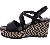 MARCO TOZZI Damen Marco Tozzi 2-2-28371-26 Keilsandale, Schwarz, 38 EU