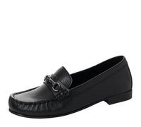 MARCO TOZZI Damen Mokassins aus Leder Elegant, Schwarz (Black), 39 EU