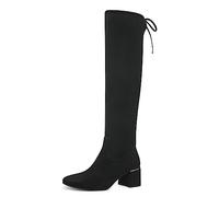 MARCO TOZZI Damen Overknee Stiefel Elegant mit Blockabsatz, Schwarz (Black), 41