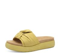 MARCO TOZZI Damen Pantoletten Bequem Sommer, Gelb (Pistacchio), 39 EU
