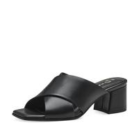 MARCO TOZZI Damen Sandalen mit Absatz mit Überkreuztem Riemen Elegant, Schwarz (Schwarz), 37 EU