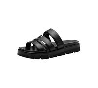 MARCO TOZZI Damen Pantoletten mit Klettverschluss Bequem, Schwarz (Black), 38 EU