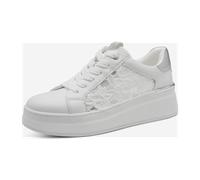 Marco Tozzi Damen Plateau Schnürschuhe für Damen, weiß, Größe 39 EU