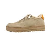 MARCO TOZZI Damen Plateau Sneaker mit Schnürsenkeln Freizeit, Beige (Sand Comb), 39 EU