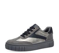 Marco Tozzi Damen Plateau Sneaker mit Schnürsenkeln Freizeit, Grau (Ash Comb), 36 EU