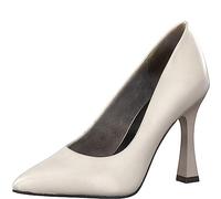 MARCO TOZZI Damen Pumps aus Leder Elegant, Grau (Taupe), 38