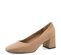 Marco Tozzi Damen Pumps mit Blockabsatz Vegan, Beige (Beige), 40 EU