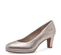 MARCO TOZZI Damen Pumps mit Blockabsatz Vegan, Beige (Platinum), 39 EU