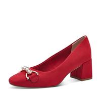 MARCO TOZZI Damen Pumps mit Blockabsatz Vegan, Rot (Red), 37 EU