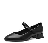 Marco Tozzi Damen Pumps mit Riemen Kleiner Absatz Elegant, Schwarz (Black), 37 EU