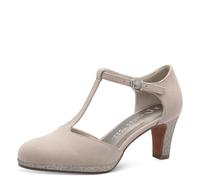 MARCO TOZZI Damen Pumps mit Riemen Vegan Elegant, Rosa (Powder Comb), 40 EU
