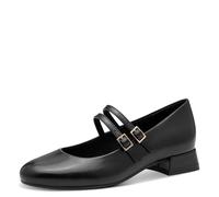 MARCO TOZZI Damen Pumps Riemchenpumps mit kleinem Blockabsatz 2-22209-44, Größe:39 EU, Farbe:Schwarz