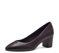 Marco Tozzi Damen Pumps Runde Spitze mit Blockabsatz, Braun (Chestnut), 39