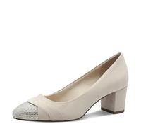 MARCO TOZZI Damen Pumps Spitz mit Glitzerdetails, Beige (Cream), 41 EU