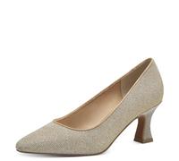 MARCO TOZZI Damen Pumps Spitz Vegan, Beige (Platinum), 37 EU
