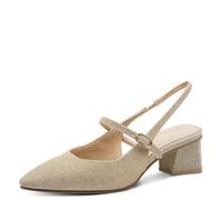MARCO TOZZI Damen Pumps weiches Feel Me Fußbett Leder Decksohle Modern