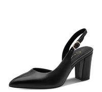 MARCO TOZZI Damen Pumps weiches Feel Me Fußbett Leder Leder Decksohle weiches Innenfutter Modern
