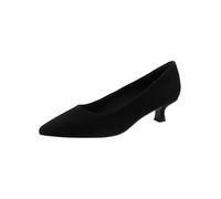 Marco Tozzi Damen Pumps weiches Feel Me Fußbett Leder Leder Decksohle weiches Innenfutter Modern, schwarz (Black), 38 EU