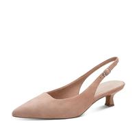 MARCO TOZZI Damen Pumps weiches Feel Me Fußbett Leder Leder Decksohle weiches Innenfutter Modisch, rosa (Nude), 36 EU