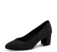 Marco Tozzi Damen Pumps weiches Feel Me Fußbett weiches Innenfutter Glitzernd, schwarz (Black Glitter), 37 EU