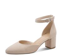 Marco Tozzi Damen Pumps weiches Feel Me Fußbett weiches Innenfutter Spitz, beige (LT.TAN), 41 EU
