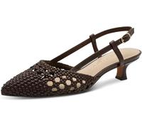 Marco Tozzi Damen Pumps weiches Feel Me Fußbett weiches Innenfutter Vegan Modisch, braun (Choco), 39 EU