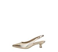 Marco Tozzi Damen Pumps weiches Feel Me Fußbett weiches Innenfutter Vegan Synthetisch, metallic (Gold), 38 EU