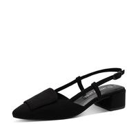 Marco Tozzi Damen Pumps weiches Feel Me Fußbett weiches Innenfutter Vegan Trendy, schwarz (Black), 36 EU