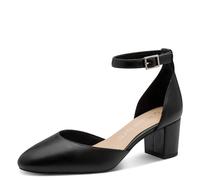 Marco Tozzi Damen Pumps weiches Feel Me Fußbett weiches Innenfutter Vegan Trendy, schwarz (Black), 39 EU