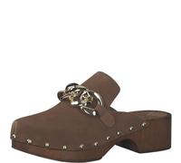 MARCO TOZZI Damen Sabot, Blockabsatz, aus hochwertigem Leder, ideal für Business und Freizeit