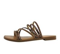 Marco Tozzi Damen Sandale weiches Feel Me Fußbett Modisch, metallic (Bronze STR.COM), 40 EU