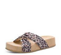 Marco Tozzi Damen Sandale weiches Feel Me Fußbett weiches Innenfutter Modern, beige (Leo Dune), 41 EU