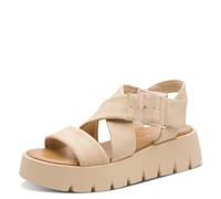 MARCO TOZZI Damen Sandale weiches Feel Me Fußbett weiches Innenfutter Stilvoll, beige (TAUPE), 41 EU