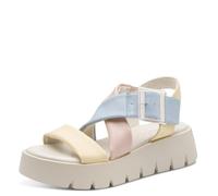 MARCO TOZZI Damen Sandale weiches Feel Me Fußbett weiches Innenfutter Stilvoll, gelb (VANILLA COMB), 38 EU