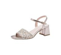 Marco Tozzi Damen Sandale weiches Feel Me Fußbett weiches Innenfutter Vegan Zeitlos, rosa (ROSE MET. COMB), 41 EU