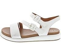 MARCO TOZZI Damen Sandale weiches Innenfutter Vegan Modern, weiß (WHITE COMB), 42 EU