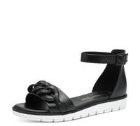 MARCO TOZZI Damen Sandalen flach Geschlossene Ferse Elegant, Schwarz (Black), 37 EU