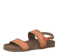 MARCO TOZZI Damen Sandalen flach mit Verstellbarem Riemen Bequem, Mehrfarbig (Mango Comb), 38 EU