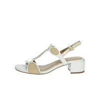 Marco Tozzi Damen Sandalen WHITE COMB – Weiß, elegant, vegan – Größe 38