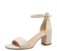 MARCO TOZZI Damen Sandalen mit Absatz mit Riemen Elegant, Beige (Magnolia), 39 EU