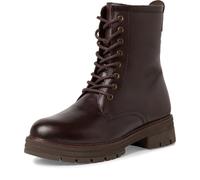 MARCO TOZZI Damen Schnürstiefel ohne Absatz aus Leder Winter, Braun (Mocca), 39 EU