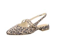 Slingpumps MARCO TOZZI, Damen, Gr. 39, leo, sand, Textil, Schuhe Slingpumps, Blockabsatz, Businessschuh mit verstellbaren Schnallen (51019428-39) leo, sand