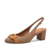 MARCO TOZZI Damen Slingpumps Spitz Elegant, Beige (Nougat Comb), 40 EU
