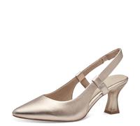 MARCO TOZZI Damen Slingpumps Spitz Elegant, Beige (Platinum), 39 EU