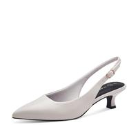 MARCO TOZZI Damen Slingpumps Spitz Kleiner Absatz, Beige (Cream), 42 EU